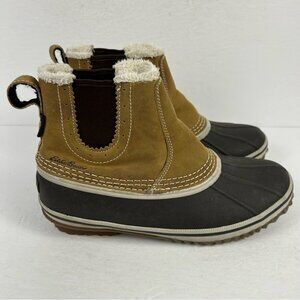 ❤️Eddie Bauer Brown and Black Duck Boots 7